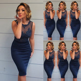 Solid color lace pencil skirt