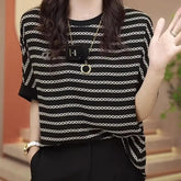 Loose Short-sleeved T-shirt For Women High-end Versatile Outerwear Shirt