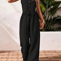 Women's Knitted Vest With Trousers Fashion Casual Women's Suit