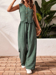 Women's Knitted Vest With Trousers Fashion Casual Women's Suit