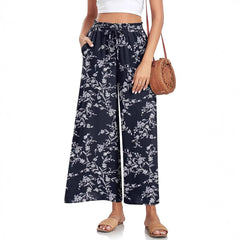 Women's Loose Wide-leg Pants With Pockets