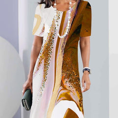 Versatile Daily Casual Loose Oversized Round Neck Short Sleeved Shirt