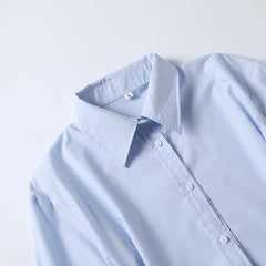 Loose And Simple Casual Waist Button Shirt