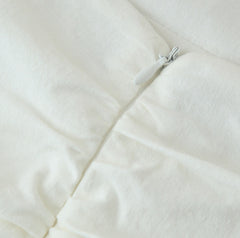 Summer Pleated Decorative Stitching Mid-waist Skirt