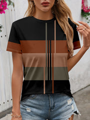 2025 Women's 3D Printed Pattern Garden Collar Short Sleeve