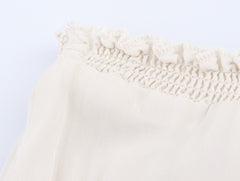 Summer European And American Style Laminated Decoration Midi Skirt Skirt