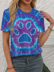 2025 Women's 3D Printed Pattern Garden Collar Short Sleeve