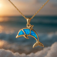 Women's Simple Temperamental Minority Design Ocean Pendant Necklace