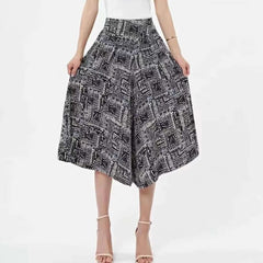 Summer New Chiffon Casual Cropped Loose Pants
