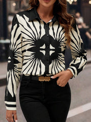 Women's Spring Summer Long Sleeve Casual Shirt