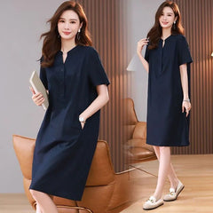 Summer Oversized Cover Belly Thin Mid-length Dress