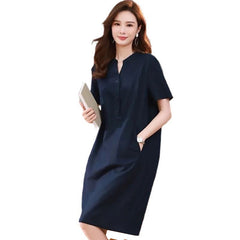 Summer Oversized Cover Belly Thin Mid-length Dress