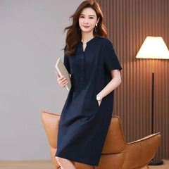 Summer Oversized Cover Belly Thin Mid-length Dress