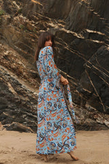 Sunscreen Cotton Printed Thin Beach Bikini Women's Overall